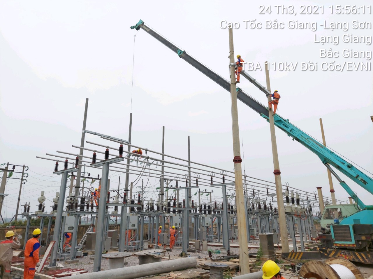 Sửa chữa TBA 110 kV Đồi Cốc - tỉnh Bắc Giang